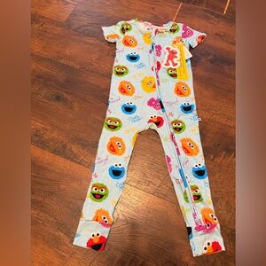 Bums and Roses Sesame Street Kids pajamas NWT